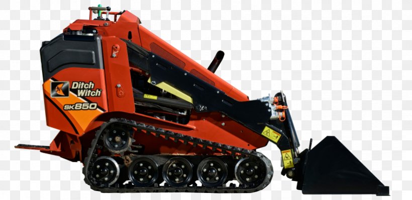 Ditch Witch Skid-steer Loader Trencher Heavy Machinery, PNG, 822x400px, Ditch Witch, Construction, Construction Equipment, Ditch Witch Of The Carolinas, Heavy Machinery Download Free
