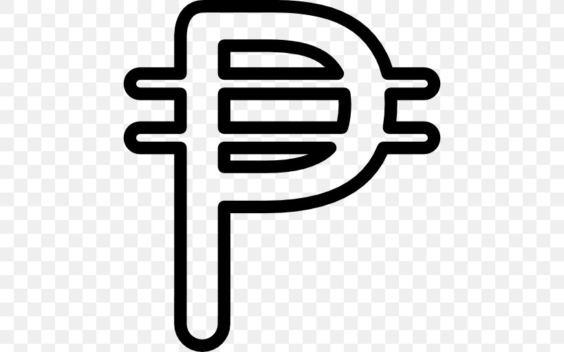 Philippine Peso Sign Currency Symbol Mexican Peso, PNG, 512x512px, Philippine Peso Sign, Area, Argentine Peso, Black And White, Character Download Free
