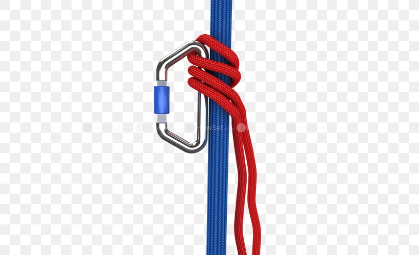 Rope Bachmann Knot Prusik Klemheist Knot, PNG, 500x500px, Rope, Bachmann Knot, Braid, Cable, Carabiner Download Free