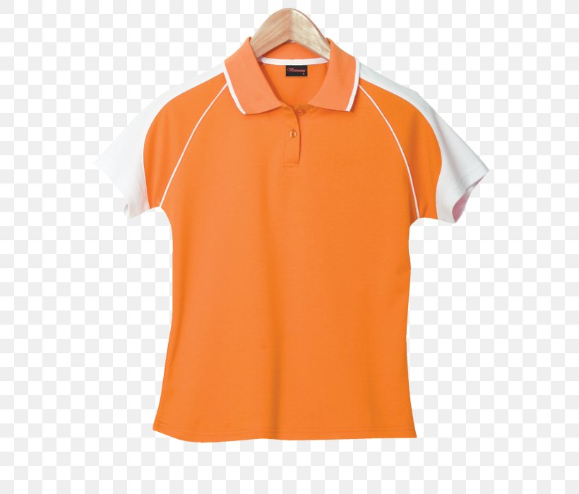 Sleeve Polo Shirt Team Sport Tennis Polo Collar, PNG, 700x700px, Sleeve, Active Shirt, Collar, Neck, Orange Download Free