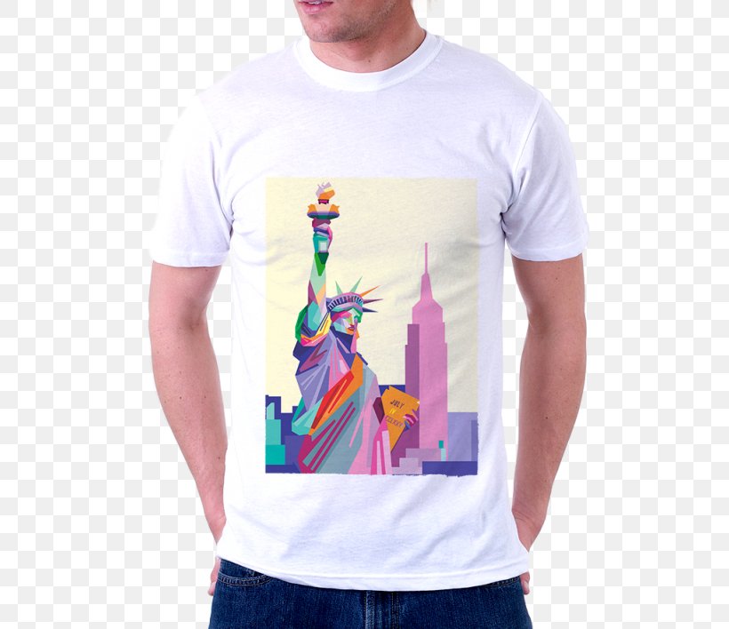 T-shirt Pop Art Painting Contemporary Art New York City, PNG, 570x708px, Tshirt, Art, Canvas, Clothing, Contemporary Art Download Free
