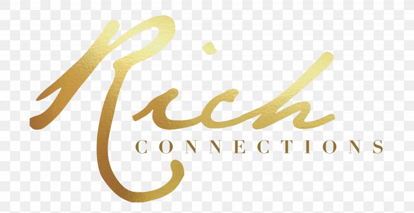 Logo Rich Connections Calligraphy Brand Font, PNG, 3600x1859px, Logo, Artificial Hair Integrations, Brand, Calligraphy, Computer Download Free