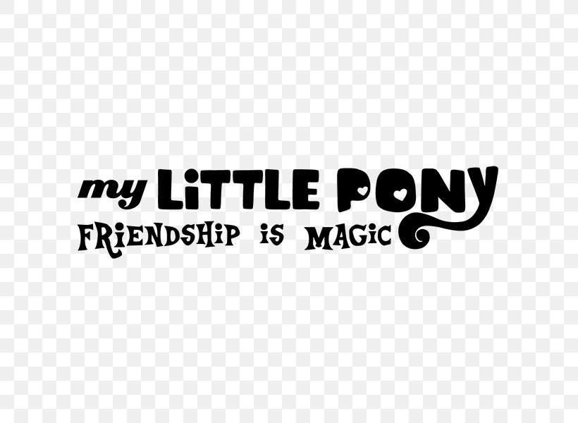 Logo My Little Pony: Friendship Is Magic Television Show Font, PNG, 600x600px, Logo, Area, Black, Black And White, Brand Download Free