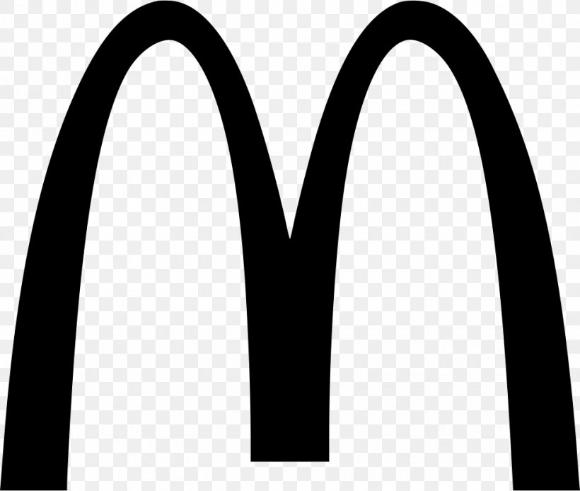 McDonald's Hamburger Logo Golden Arches Clip Art, PNG, 980x830px, Mcdonald S, Arch, Black, Black And White, Brand Download Free