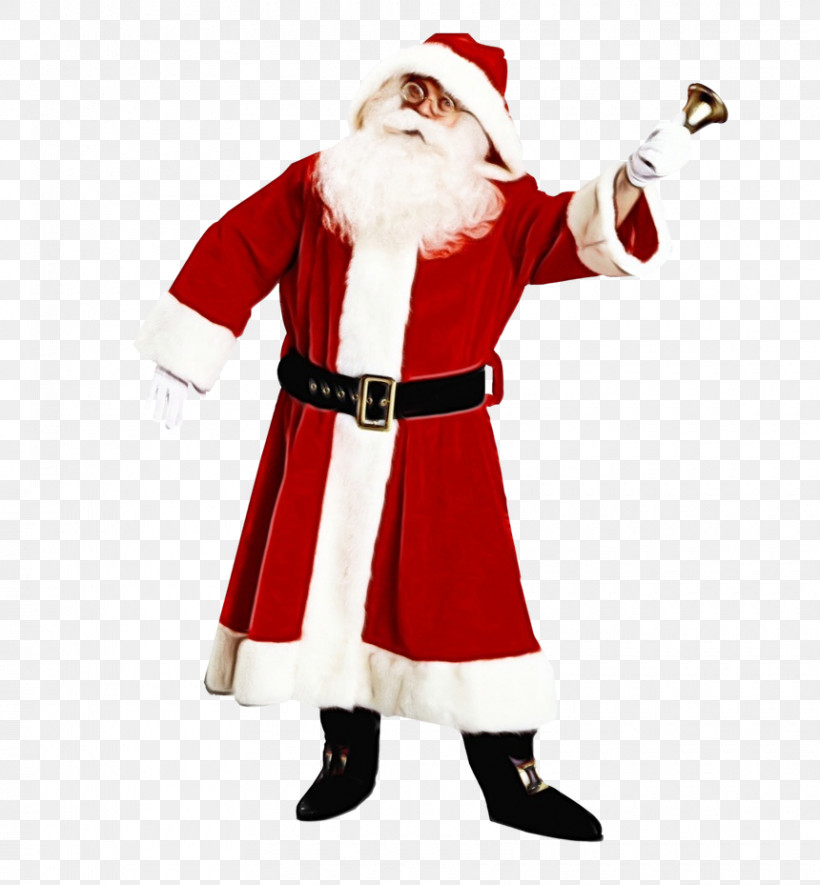 Santa Claus, PNG, 860x929px, Watercolor, Christmas, Costume, Paint, Santa Claus Download Free