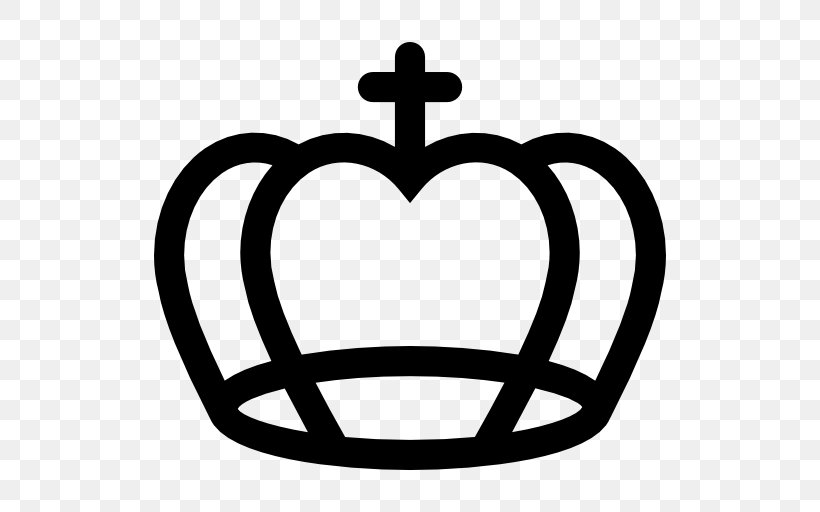 Royal Symbols, PNG, 512x512px, Crown, Black And White, Coroa Real, Heart, Love Download Free