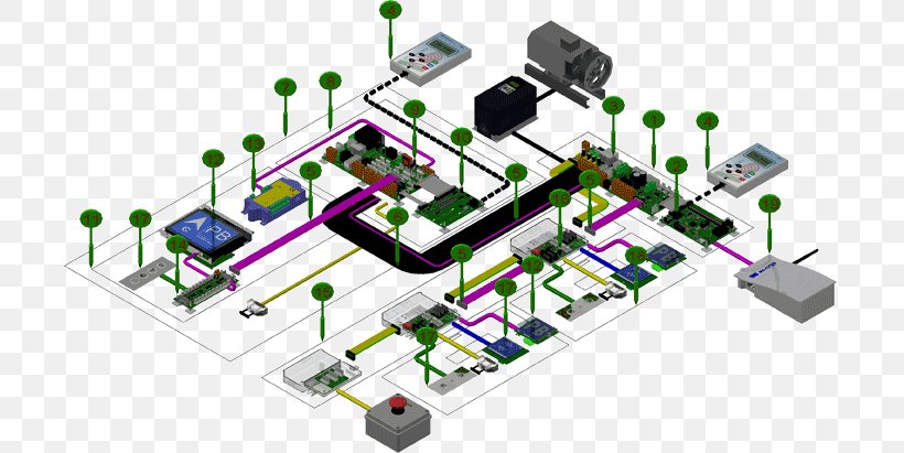 Control System Microcontroller Electronics Electronic Engineering, PNG, 703x411px, System, Bus, Circuit Component, Computer Network, Control System Download Free