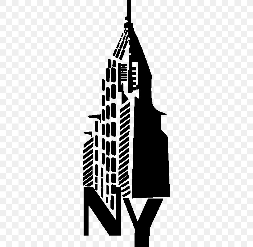 Empire State Building Chrysler Building Statue Of Liberty Sticker, PNG, 800x800px, Empire State Building, Black, Black And White, Brand, Bridge Download Free