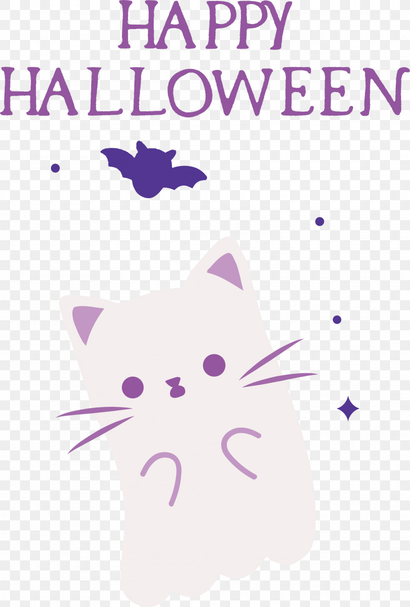 Happy Halloween, PNG, 2027x3000px, Happy Halloween, Cartoon, Cat, Dog, Kitten Download Free