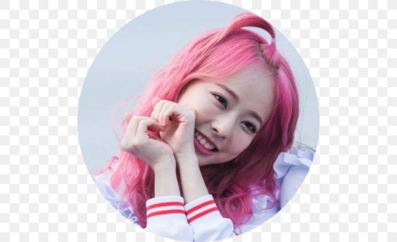 HyunJin ViVi Loona JinSoul HeeJin, PNG, 500x500px, Hyunjin, Bangs, Brown Hair, Cheek, Chin Download Free