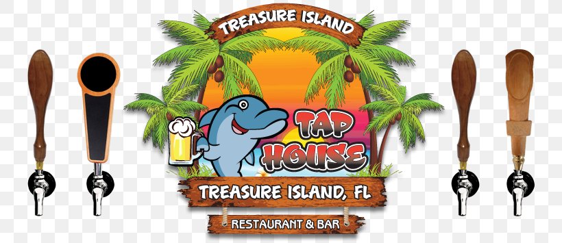 The Treasure Island Tap House Treasure Island Beach Club Logo Sandy Hook Road Graphics, PNG, 757x355px, Logo, Advertising, Brand, Florida, Food Download Free