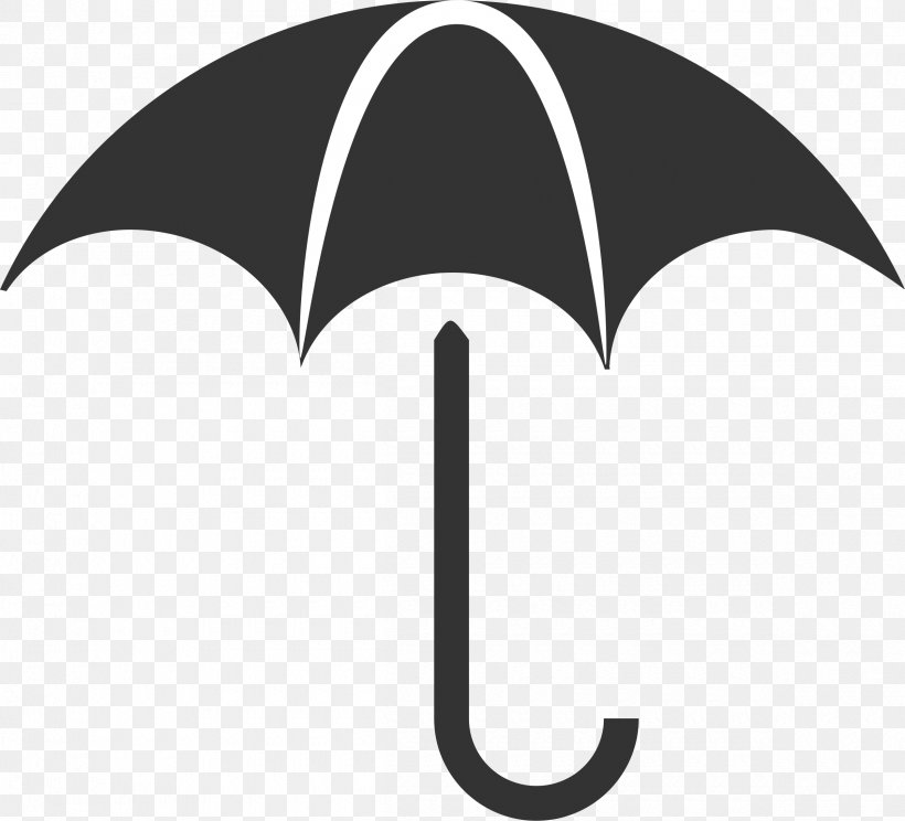 Umbrella Clip Art, PNG, 2400x2178px, Umbrella, Black, Black And White, Brand, Logo Download Free