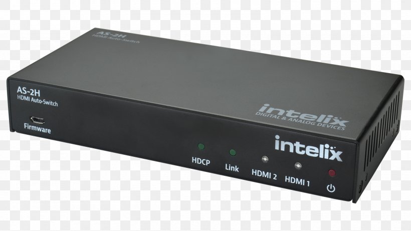 Intelix Dual HDMI Auto-Switcher With HDBaseT Output AS-2H Video Power Distribution Unit, PNG, 1600x900px, Hdmi, Ac Power Plugs And Sockets, Amplifier, Audio Power Amplifier, Audio Receiver Download Free