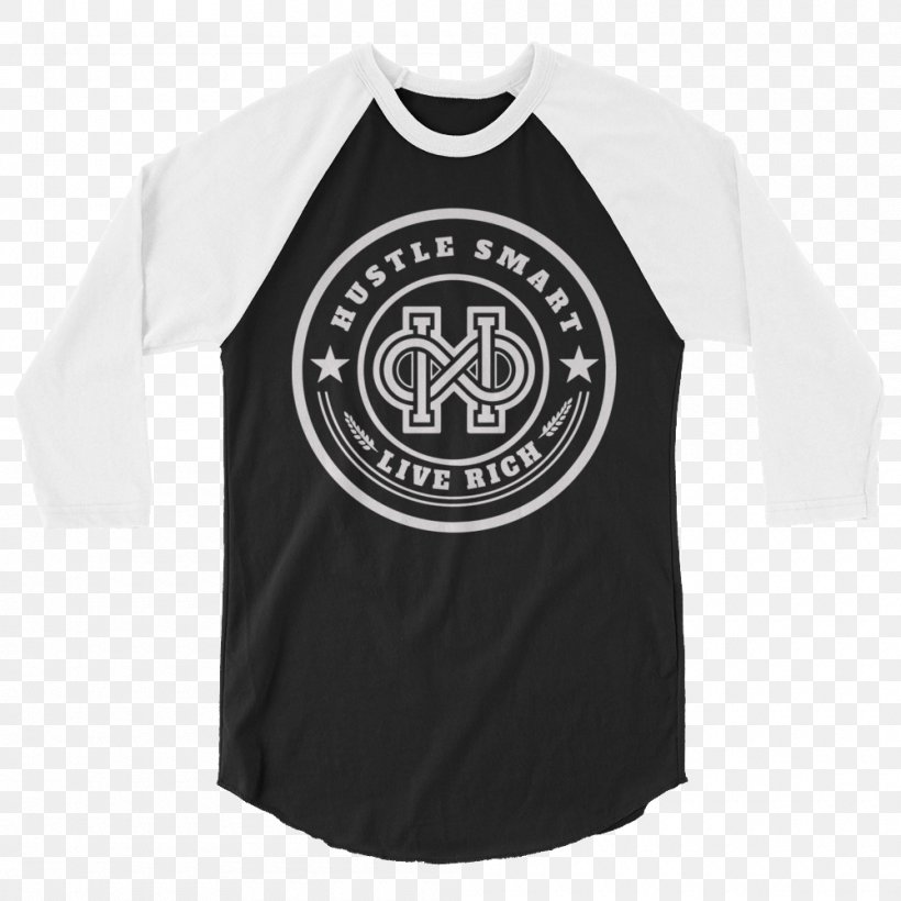 Long-sleeved T-shirt Raglan Sleeve Hoodie, PNG, 1000x1000px, Tshirt, Active Shirt, Beanie, Black, Brand Download Free