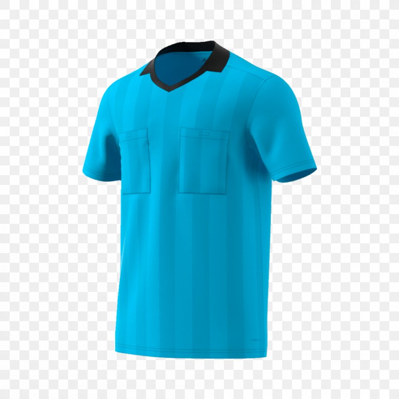 2018 World Cup T-shirt Adidas Association Football Referee Jersey, PNG, 1000x1000px, 2018, 2018 World Cup, Active Shirt, Adidas, Aqua Download Free