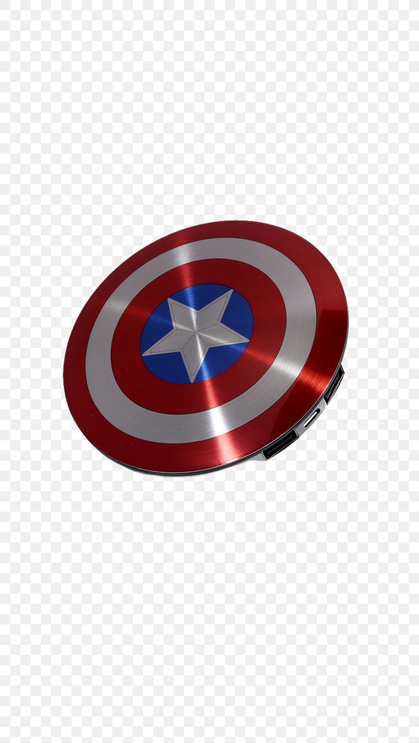Captain America's Shield Battery Charger USB Tablet Computer, PNG, 790x1452px, Captain America, Battery, Battery Charger, Battery Pack, Captain Americas Shield Download Free