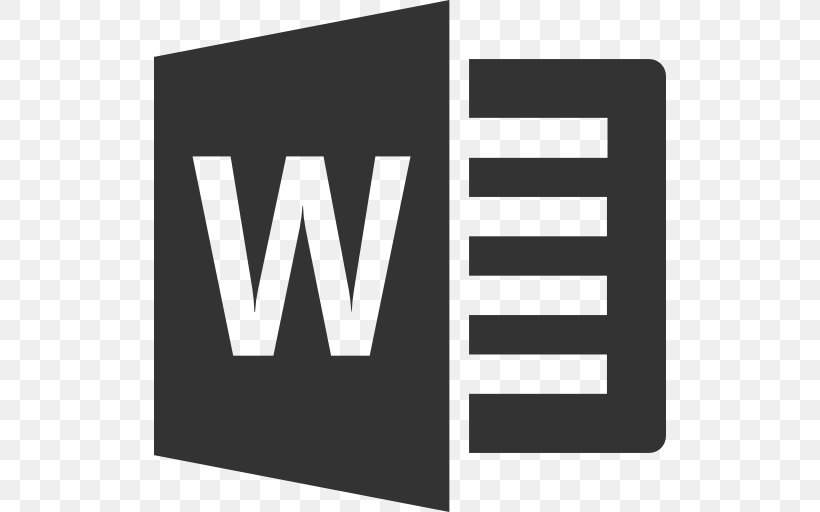 Microsoft Word Microsoft Office Download Clip Art, PNG, 512x512px, Microsoft Word, Application Software, Black, Black And White, Brand Download Free