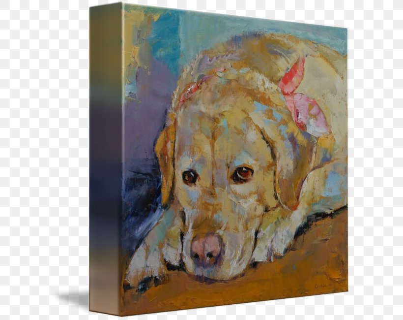 Labrador Retriever Golden Retriever Painting Dog Breed Acrylic Paint, PNG, 613x650px, Labrador Retriever, Acrylic Paint, Art, Breed, Canvas Download Free