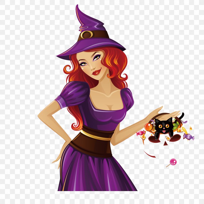 Witchcraft Halloween Clip Art, PNG, 1500x1501px, Witchcraft, Animation, Cartoon, Costume, Drawing Download Free