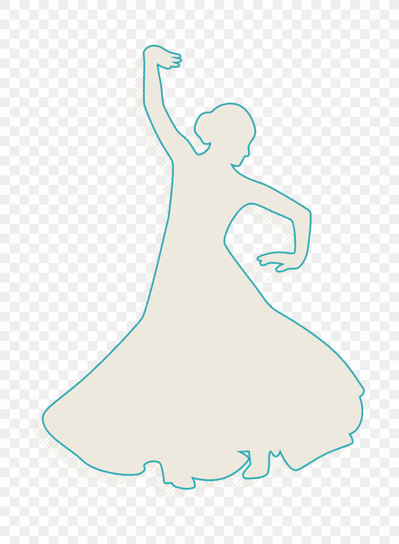 Woman Icon Flamenco Female Dancer Silhouette With Raised Right Arm Icon Flamenco Dance Icon, PNG, 926x1262px, Woman Icon, Biology, Hm, Meter, Science Download Free