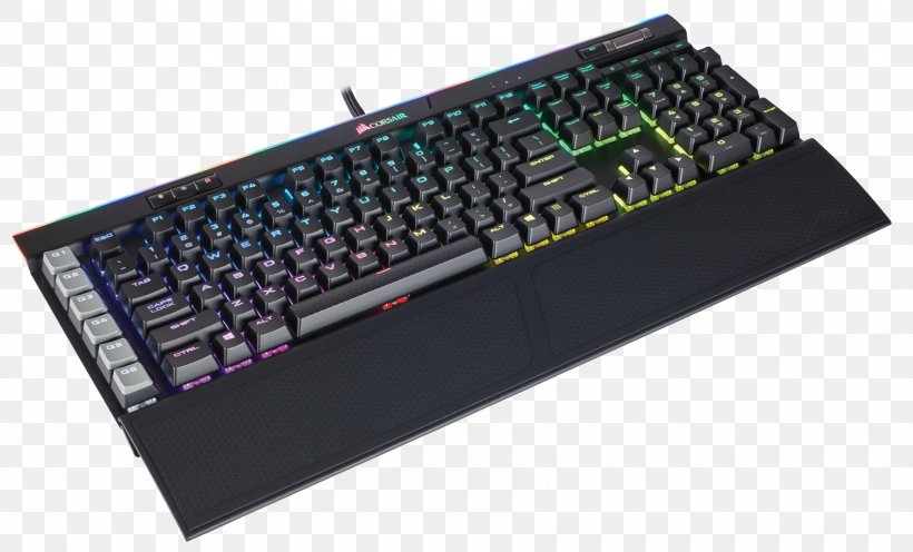 Computer Keyboard Corsair Gaming K55 RGB Gaming Keypad RGB Color Model Backlight, PNG, 1800x1090px, Computer Keyboard, Backlight, Cherry, Computer Component, Corsair Components Download Free