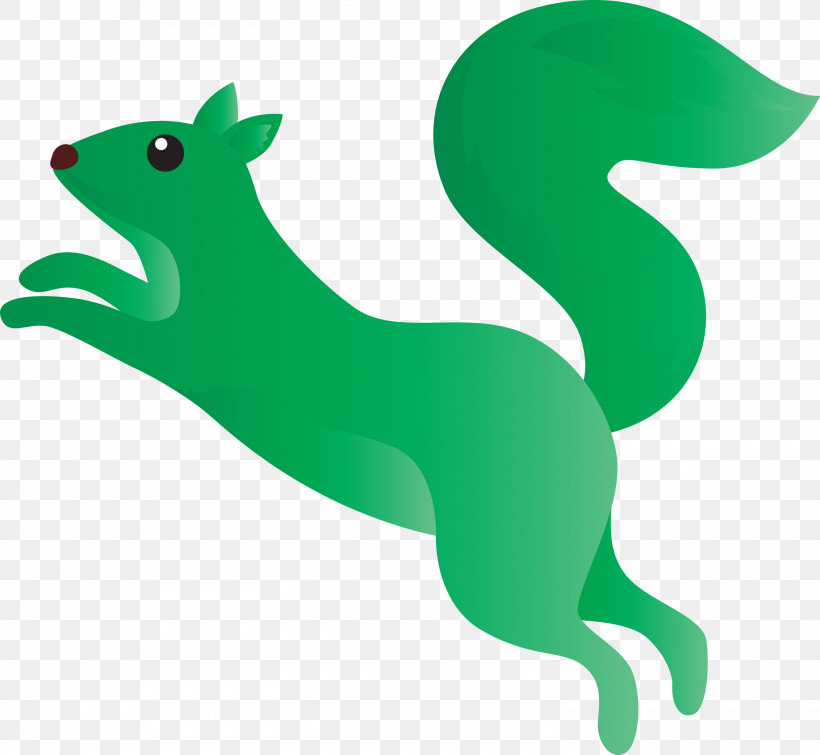 Green Squirrel Tail Animal Figure, PNG, 3000x2763px, Watercolor Squirrel, Animal Figure, Green, Squirrel, Tail Download Free