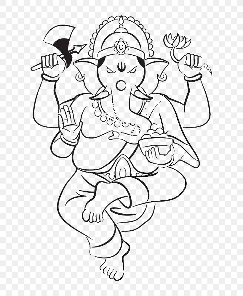 Krishna Ganesha Deity Illustration, PNG, 681x1000px, Watercolor, Cartoon, Flower, Frame, Heart Download Free