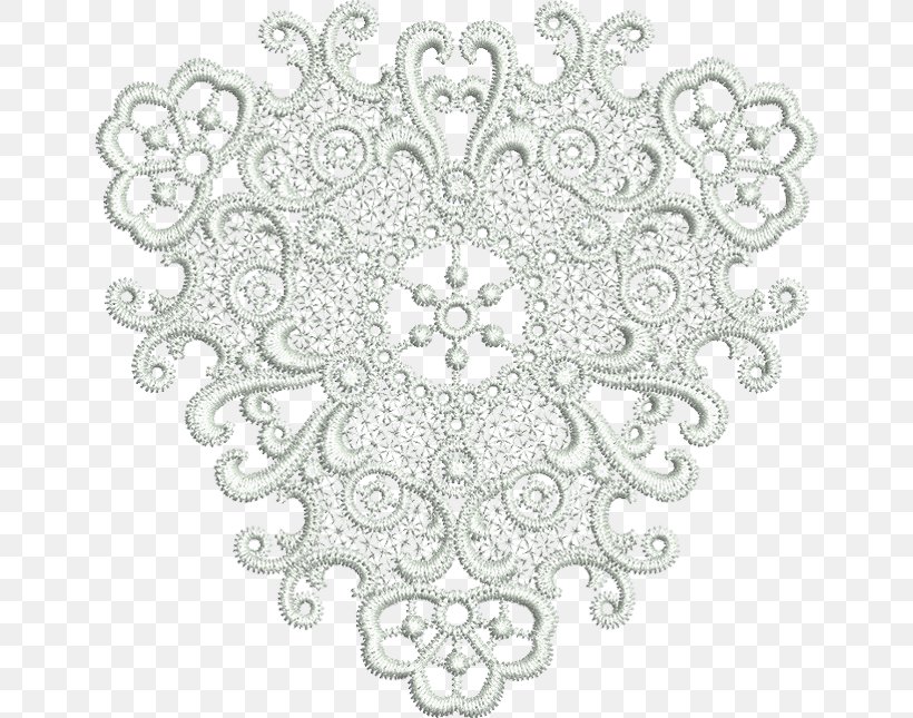 Lace Textile Doily Embroidery Computer Software, PNG, 650x645px, Lace, Area, Black And White, Computer Software, Doily Download Free