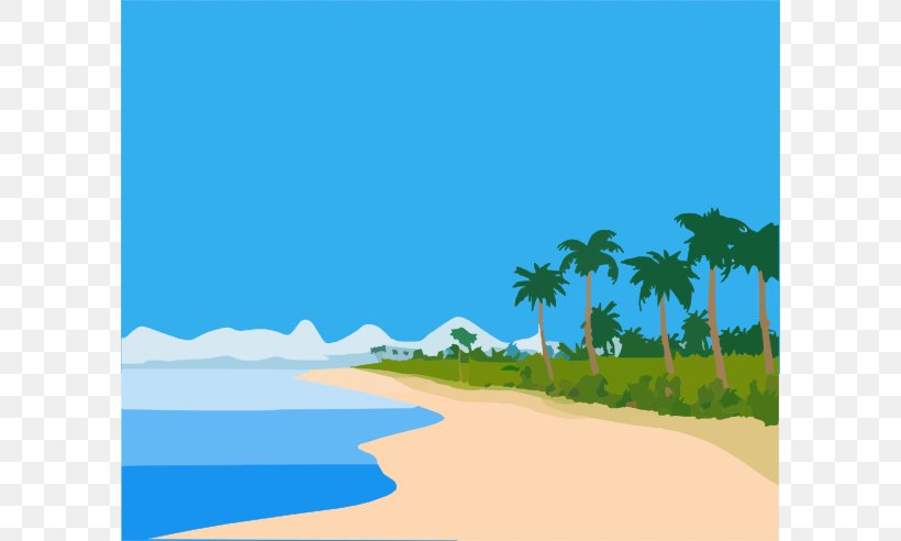 Beach Clip Art, PNG, 600x492px, Beach, Area, Blue, Calm, Cloud Download Free