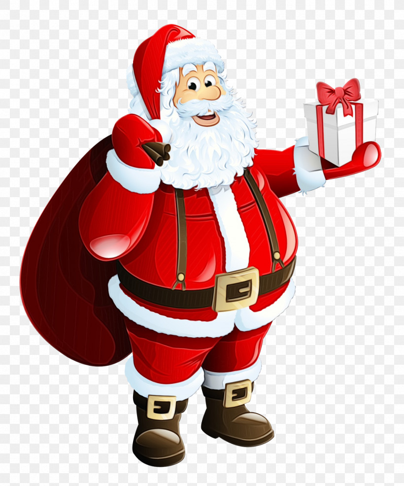 Santa Claus, PNG, 1330x1600px, Watercolor, Bauble, Christmas Day, Christmas Decoration, Christmas Eve Download Free