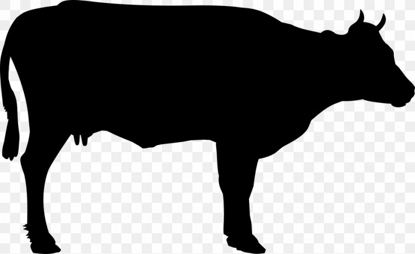 Cattle Calf Clip Art, PNG, 960x587px, Cattle, Black, Black And White, Bull, Calf Download Free