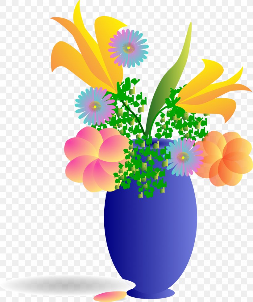 Flower Bouquet Vase Clip Art, PNG, 1611x1920px, Flower