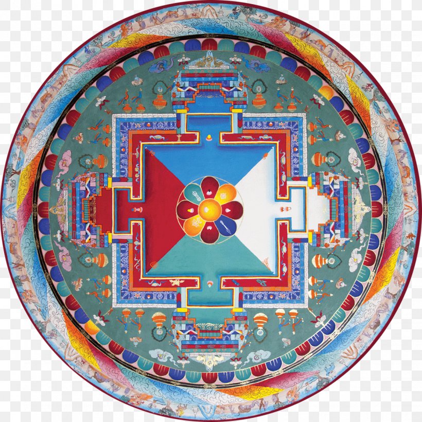 Mandala Vajra Sacred Monastery Dakini, PNG, 1124x1124px, Mandala, Cobalt Blue, Dakini, Denma, Dishware Download Free