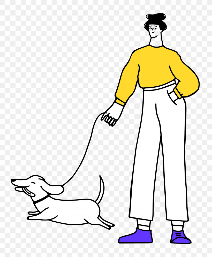 Walking The Dog, PNG, 2061x2500px, Walking The Dog, Human, Joint, Leg, Line Art Download Free