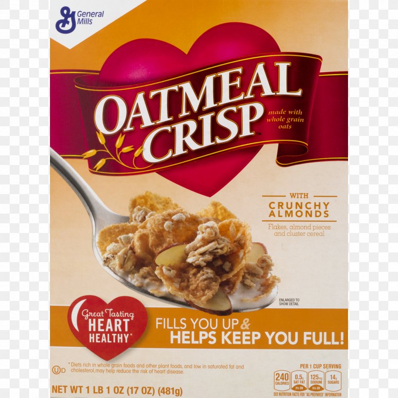Breakfast Cereal General Mills Oatmeal Crisp Crunchy Almond, PNG, 1800x1800px, Breakfast Cereal, Almond, Breakfast, Cheerios, Cinnamon Toast Crunch Download Free