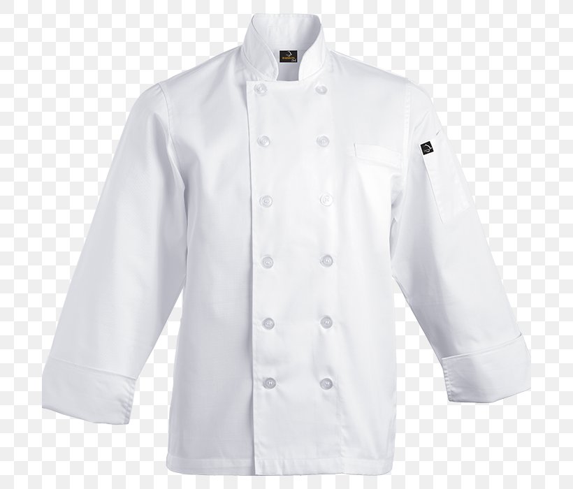 Chef's Uniform T-shirt Sleeve Jacket Lab Coats, PNG, 700x700px, Tshirt, Blouse, Button, Chef, Clothing Download Free
