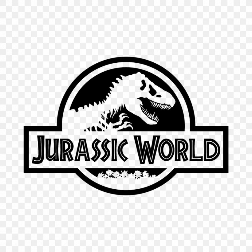 Jurassic Park Logo Dinosaur, PNG, 900x900px, Jurassic Park, Black And White, Brand, Dinosaur, Film Download Free