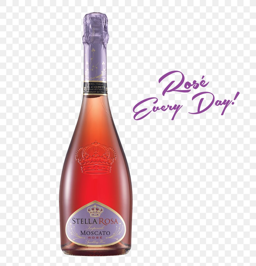 Rosé Muscat Sparkling Wine Moscato D'Asti, PNG, 720x850px, Rose, Alcoholic Beverage, Asti Docg, Bottle, Champagne Download Free