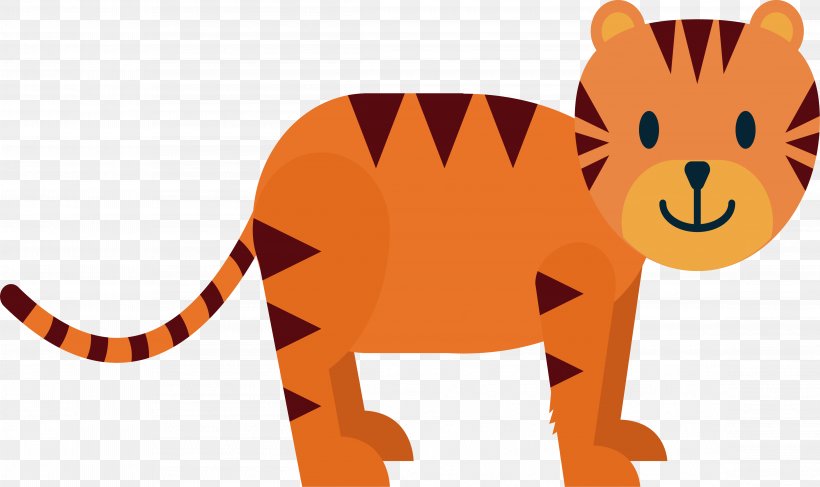 Tiger Euclidean Vector Drawing Animal, PNG, 4612x2742px, Tiger, Animal, Animation, Big Cats, Carnivoran Download Free