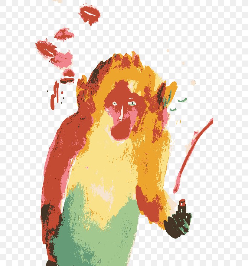 Visual Arts Mad About Monkeys Watercolor Painting Illustration, PNG, 591x879px, Visual Arts, Art, Carnivoran, Drawing, Fashion Illustration Download Free
