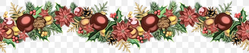 Plant Cut Flowers, PNG, 1300x282px, Christmas Wreath, Christmas Ornaments, Cut Flowers, Paint, Plant Download Free