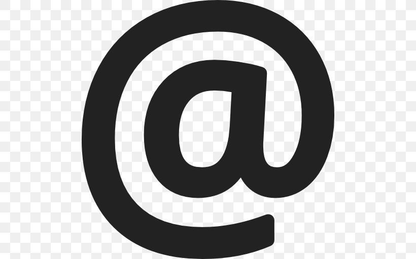 Arroba At Sign Symbol, PNG, 512x512px, Arroba, Alphabet, At Sign, Black And White, Brand Download Free