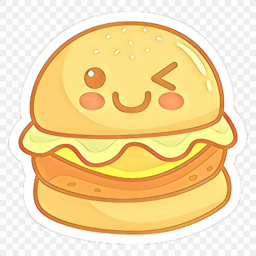 Yellow Cartoon Clip Art Junk Food Food, PNG, 1000x1000px, Cartoon, Baked Goods, Cheeseburger, Dish, Fast Food Download Free