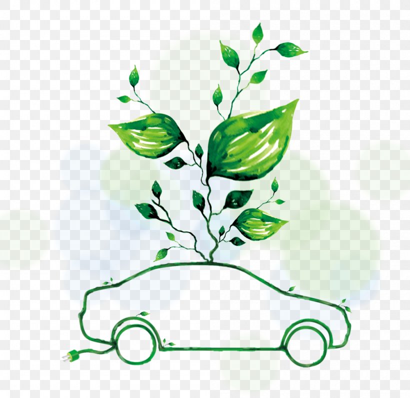 Car Environmentally Friendly, PNG, 1000x971px, Car, Branch, Environmentally Friendly, Flora, Floral Design Download Free