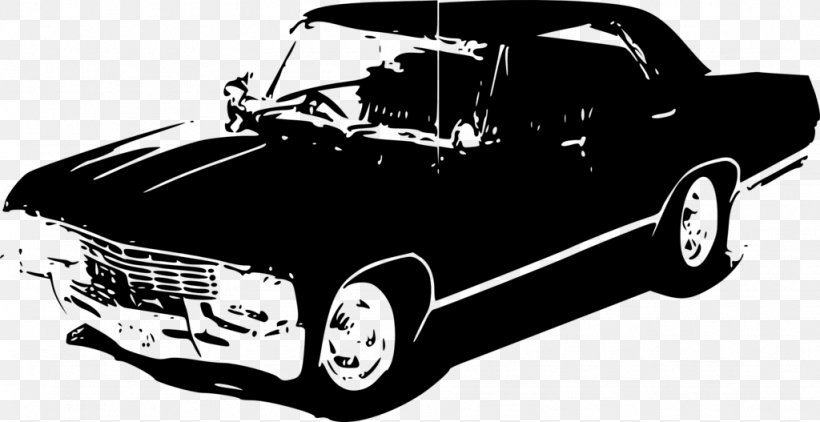 Dean Winchester Chevrolet Impala DeviantArt Supernatural, PNG, 1024x527px, Dean Winchester, Art, Automotive Design, Automotive Exterior, Black And White Download Free