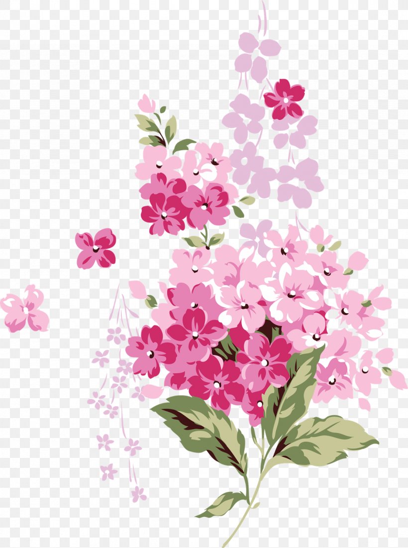 Pink Flowers Clip Art, PNG, 1191x1600px, Flower, Annual Plant, Blossom, Branch, Cut Flowers Download Free