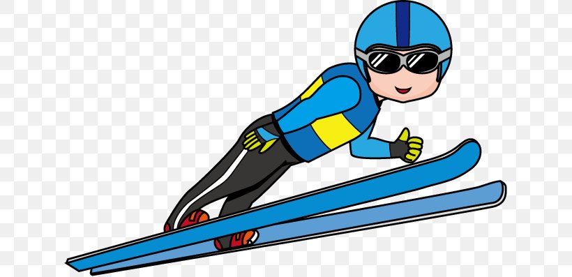 2018 Winter Olympics Ski Jumping Skiing Sport Clip Art, PNG, 636x397px, Ski Jumping, Eyewear, Fictional Character, Goggles, Headgear Download Free