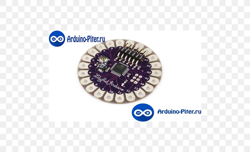 Arduino LilyPad Microcontroller Wearable Technology Electronics, PNG, 500x500px, Arduino, Arduino Leonardo, Arduino Lilypad, Arduino Uno, Button Download Free