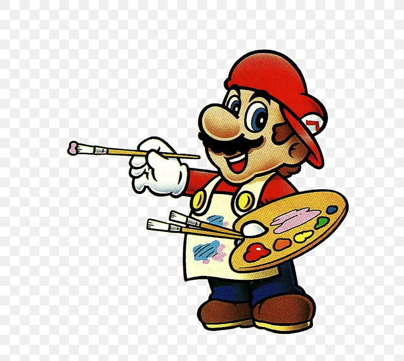 Mario Paint Dr. Mario Super Mario Bros. 3 Mario's Game Gallery, PNG, 738x733px, Mario Paint, Cartoon, Dr Mario, Fictional Character, Game Download Free
