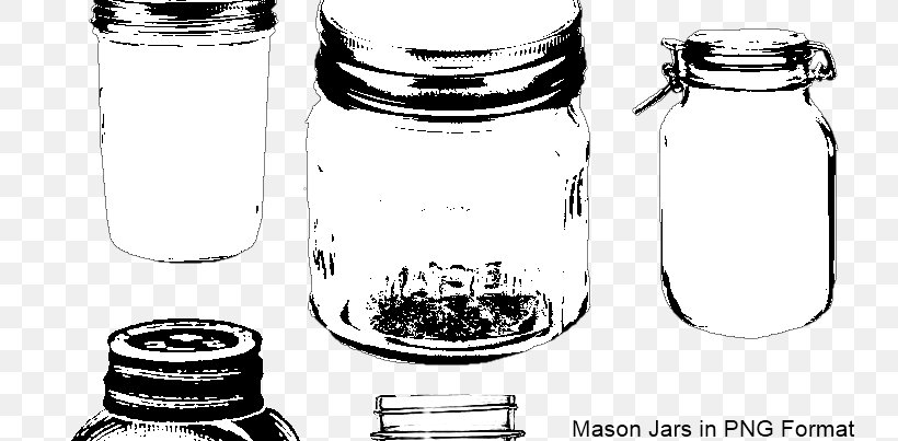 Mason Jar Paper Label Glass, PNG, 768x403px, Mason Jar, Ball Corporation, Black And White, Bottle, Cookware And Bakeware Download Free
